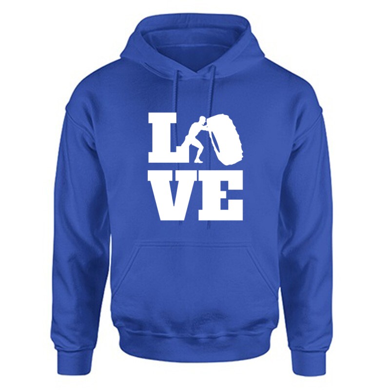 Love (Crossfit ffi alakkal) Unisex Kapucnis Pulcsi
