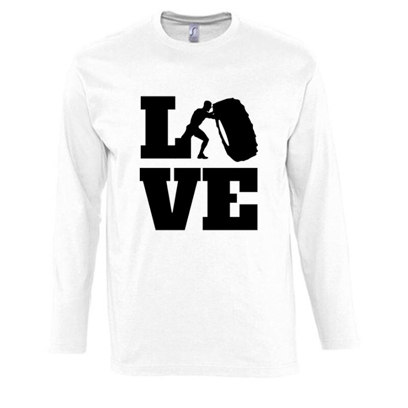Love (Crossfit ffi alakkal) Hosszú Ujjú Póló