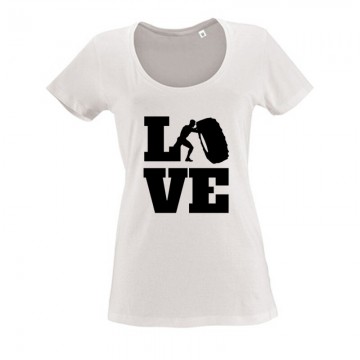 Love (Crossfit ffi alakkal) Női O Nyakú Póló