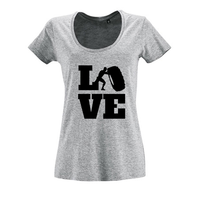 Love (Crossfit ffi alakkal) Női O Nyakú Póló