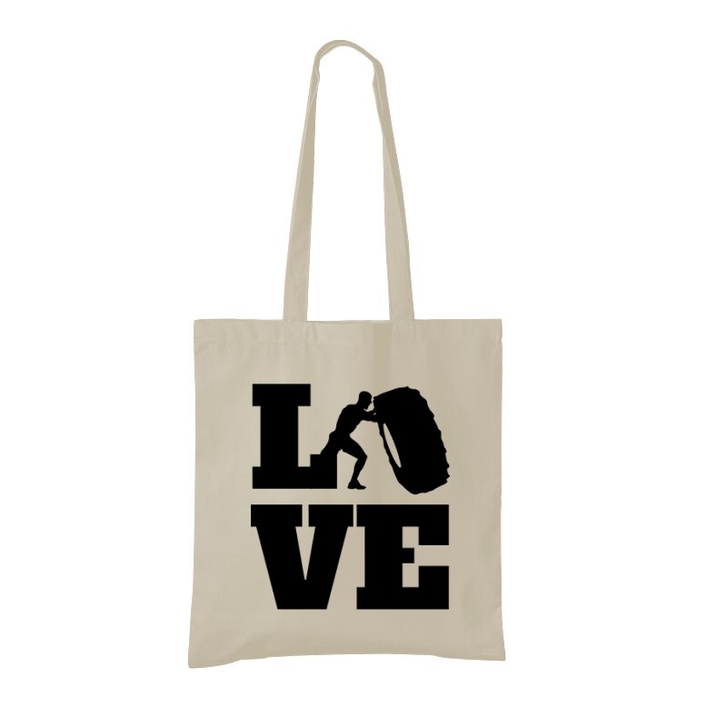 Love (Crossfit ffi alakkal) Bevásárló Táska