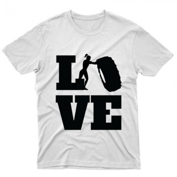 Love (Crossfit női alakkal) Unisex Póló