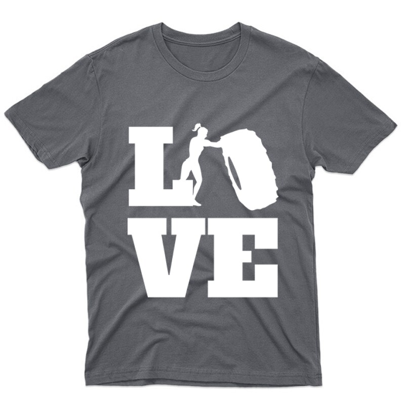 Love (Crossfit női alakkal) Unisex Póló