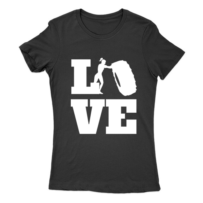 Love (Crossfit női alakkal) Női Póló