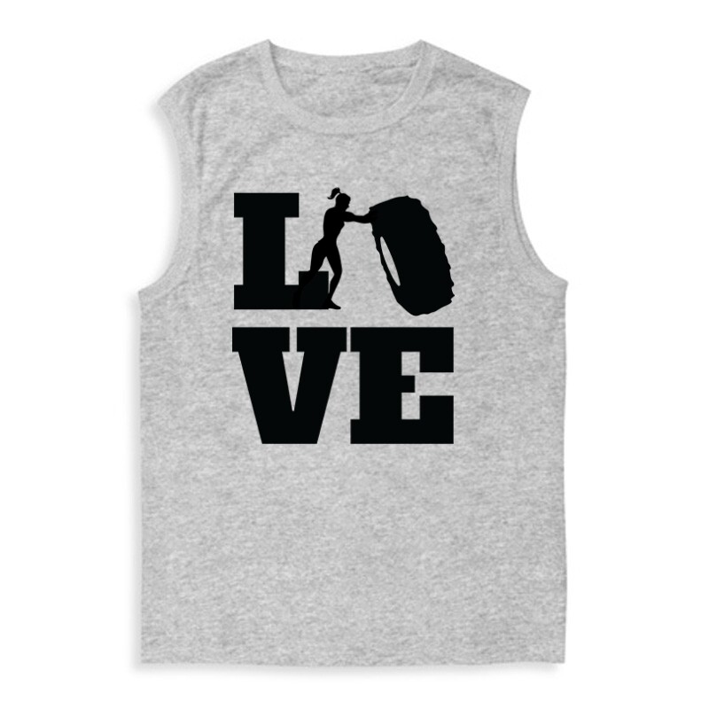 Love (Crossfit női alakkal) Férfi Trikó