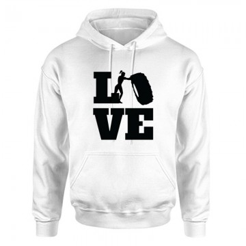 Love (Crossfit női alakkal) Unisex Kapucnis Pulcsi
