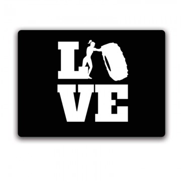 Love (Crossfit női alakkal) Egérpad