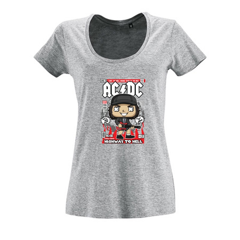 ACDC Highway to hell Női O Nyakú Póló