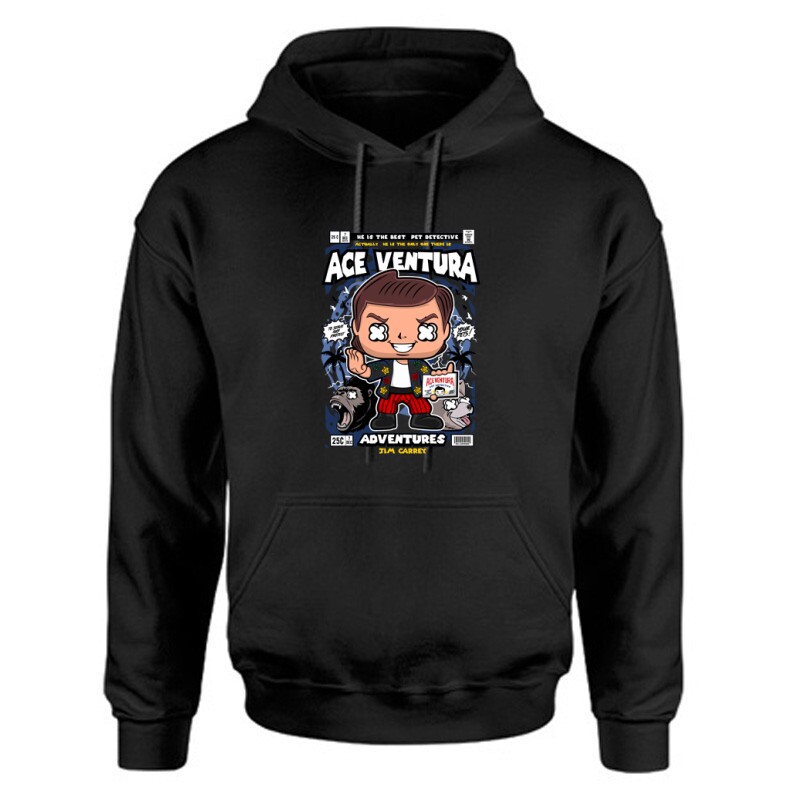 Ace Ventura Adventures Unisex Kapucnis Pulcsi