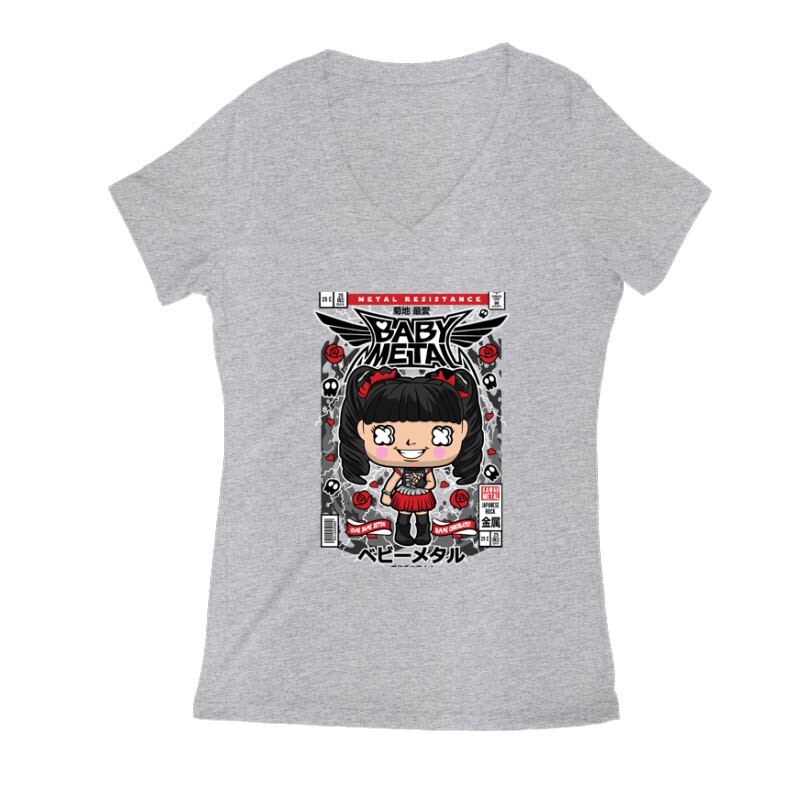 Baby Metal Női V Kivágott póló