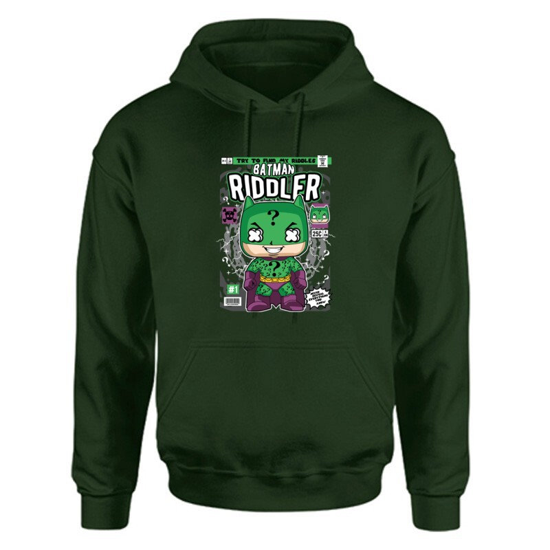 Batman Riddler Unisex Kapucnis Pulcsi