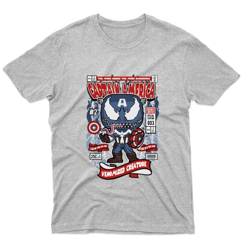 Captain America Venomize Unisex Póló