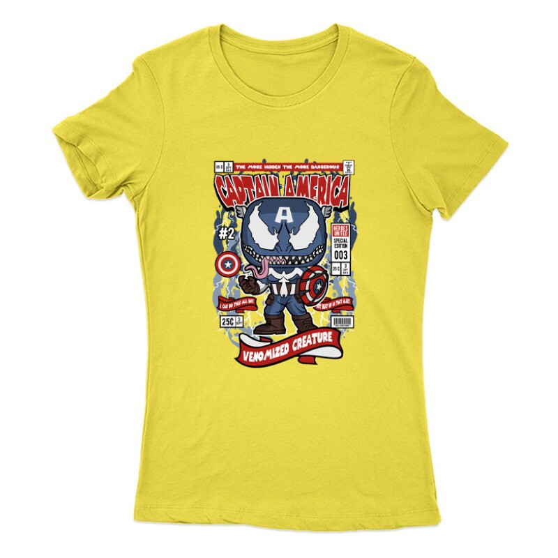 Captain America Venomize Női Póló
