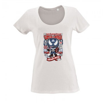 Captain America Venomize Női O Nyakú Póló