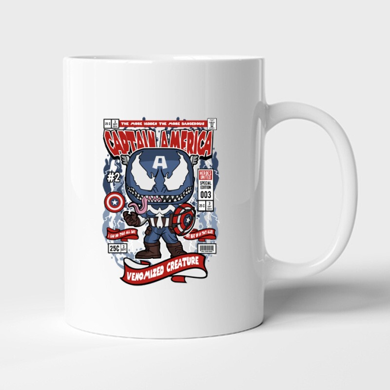 Captain America Venomize Bögre