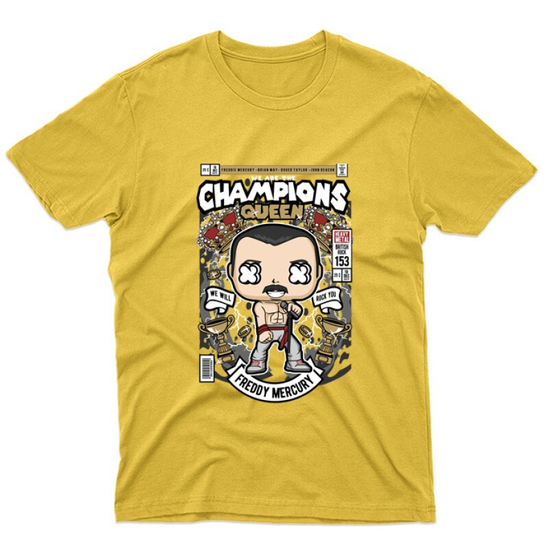 Freddie Mercury We are the Champions Unisex Póló