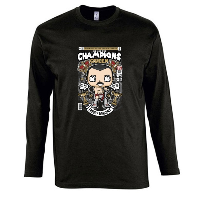Freddie Mercury We are the Champions Hosszú Ujjú Póló
