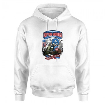 Captain America Unisex Kapucnis Pulcsi