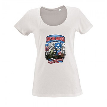 Captain America Női O Nyakú Póló