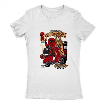 Deadpool Scooter Pool Női Póló