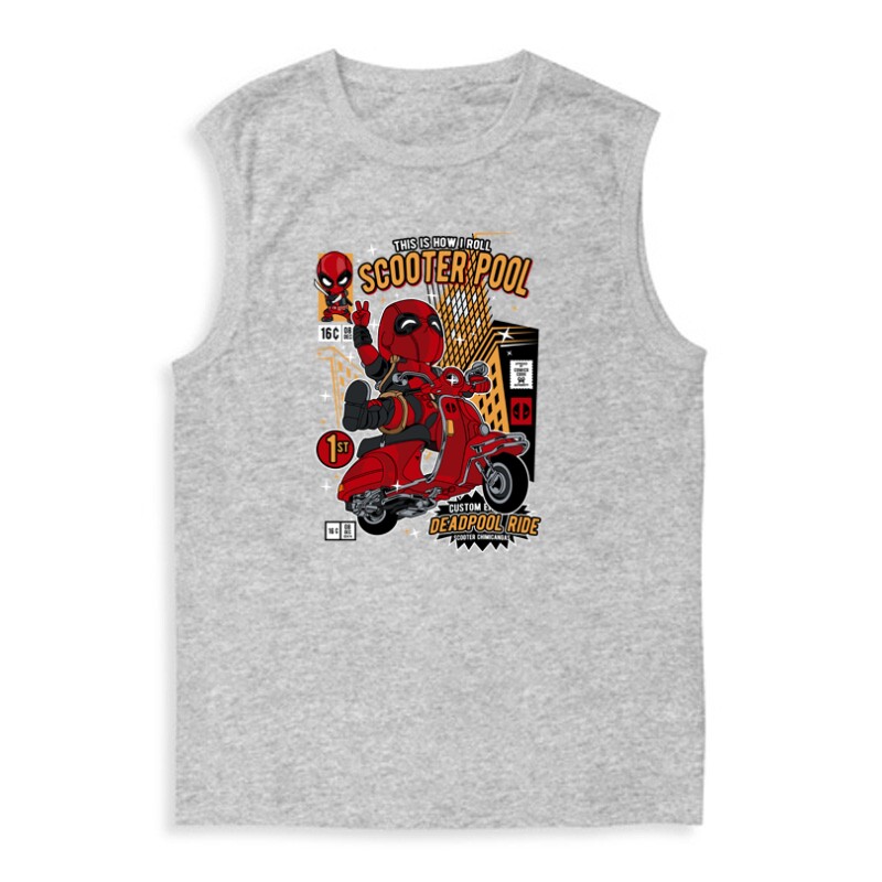 Deadpool Scooter Pool Férfi Trikó