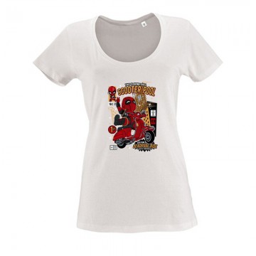 Deadpool Scooter Pool Női O Nyakú Póló