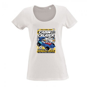 Cabin Cruiser Donald Duck Női O Nyakú Póló