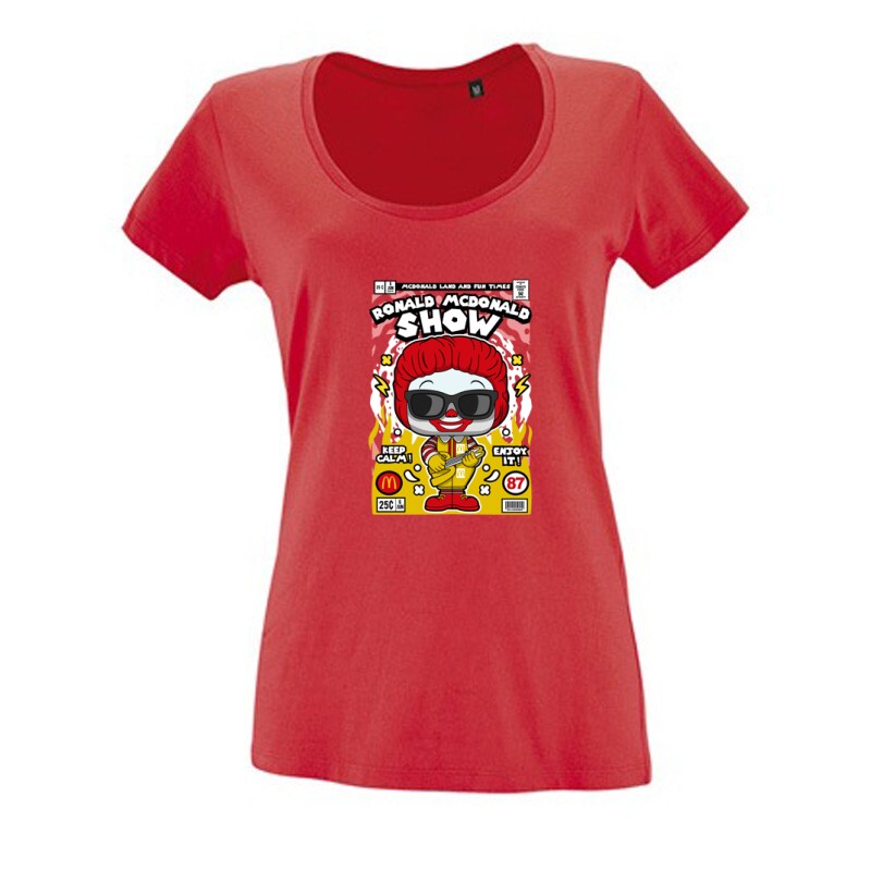 Ronald MCDonald Női O Nyakú Póló