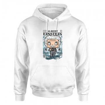 Albert Einstein Unisex Kapucnis Pulcsi