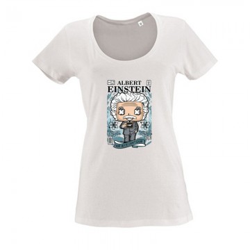 Albert Einstein Női O Nyakú Póló