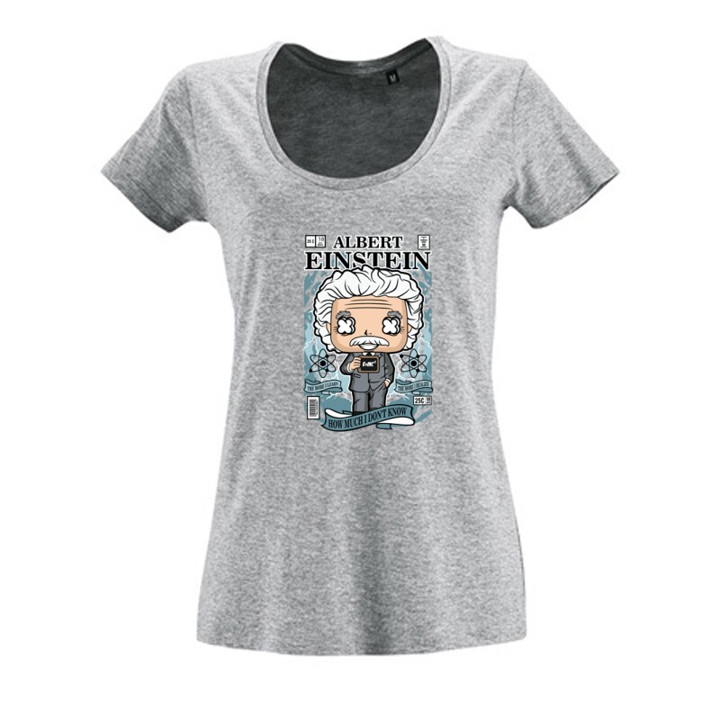 Albert Einstein Női O Nyakú Póló