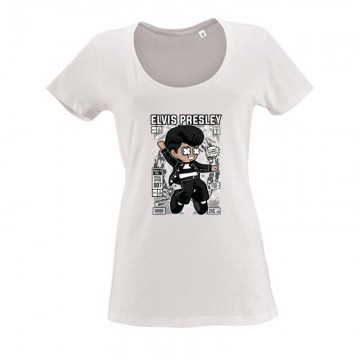 Elvis Presley Női O Nyakú Póló