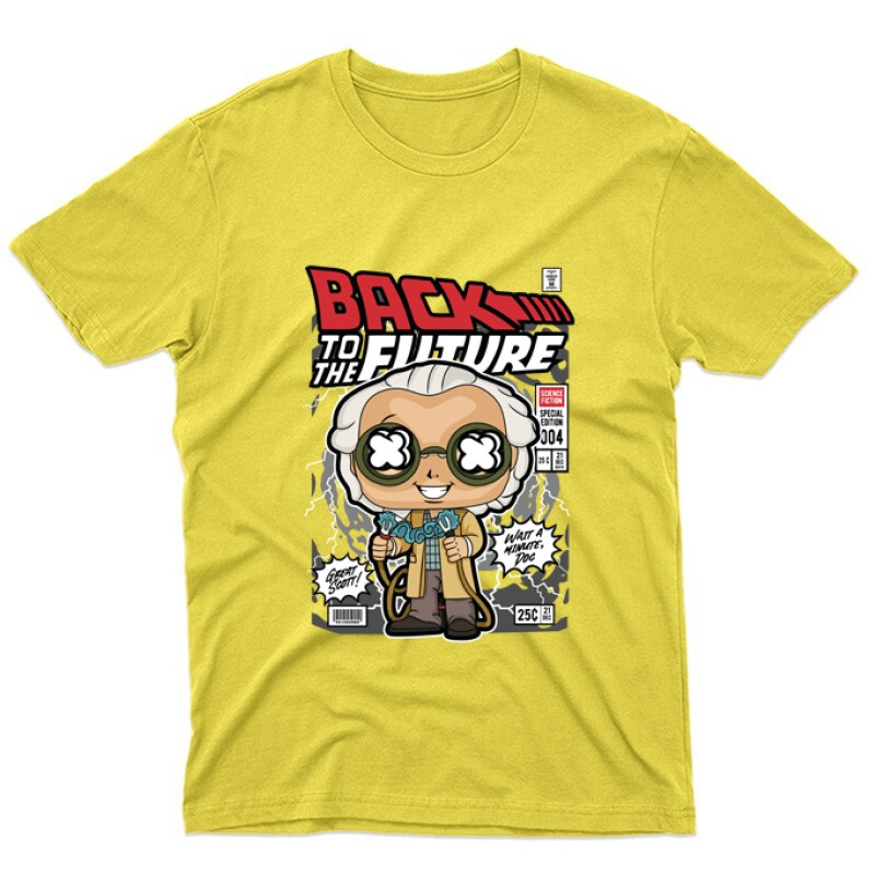 Emmett Brown Back to the future Unisex Póló