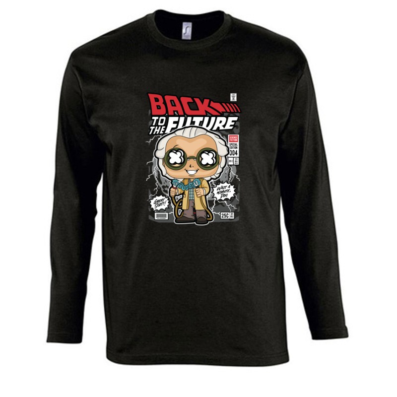 Emmett Brown Back to the future Hosszú Ujjú Póló