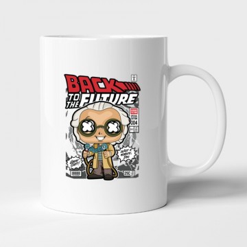 Emmett Brown Back to the future Bögre