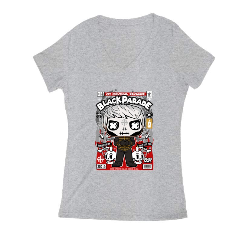 Black Parade Női V Kivágott póló