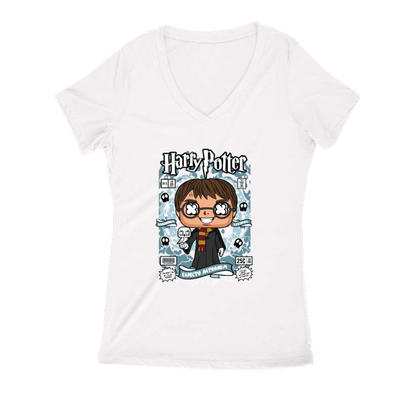 Harry Potter Női V Kivágott póló