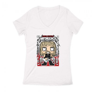 James Hetfield Metallica Női V Kivágott póló