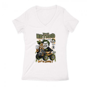 Joker Hotrod Női V Kivágott póló