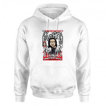 Jonathan Davis Korn Unisex Kapucnis Pulcsi