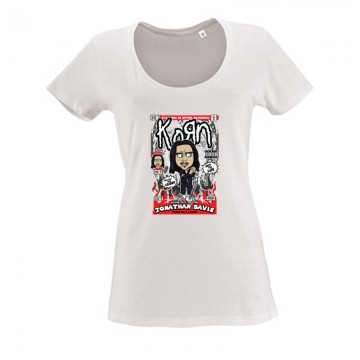 Jonathan Davis Korn Női O Nyakú Póló