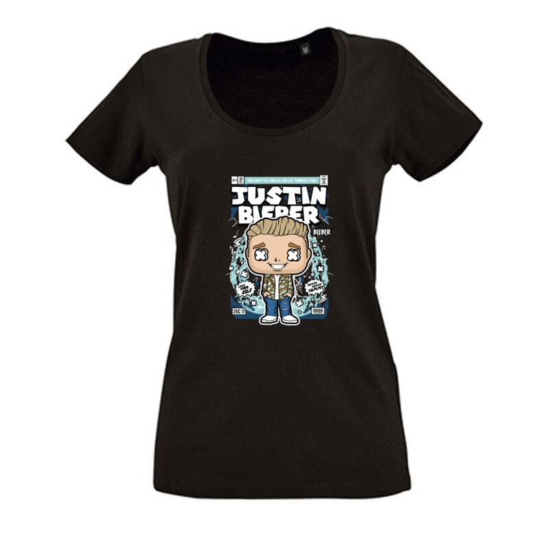 Justin Bieber Női O Nyakú Póló