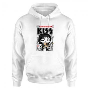 Kiss Unisex Kapucnis Pulcsi