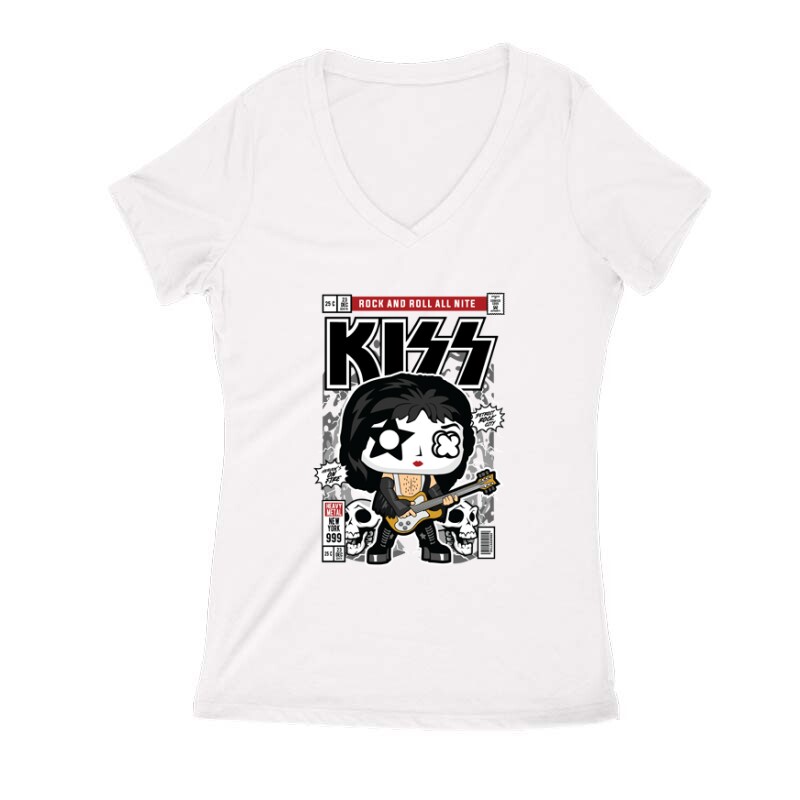 Kiss Női V Kivágott póló