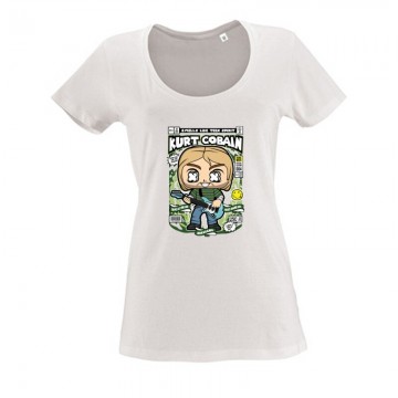 Kurt Cobain Női O Nyakú Póló