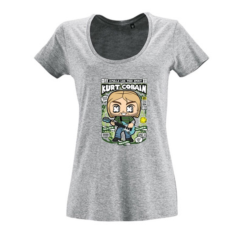 Kurt Cobain Női O Nyakú Póló