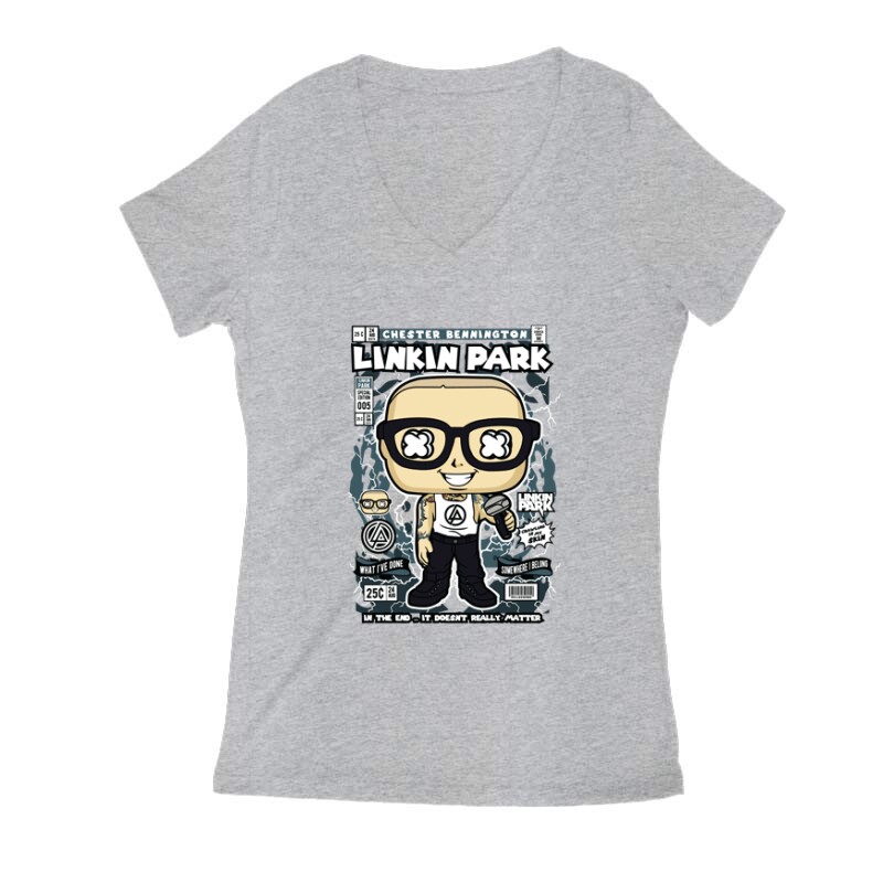 Linkin Park Női V Kivágott póló