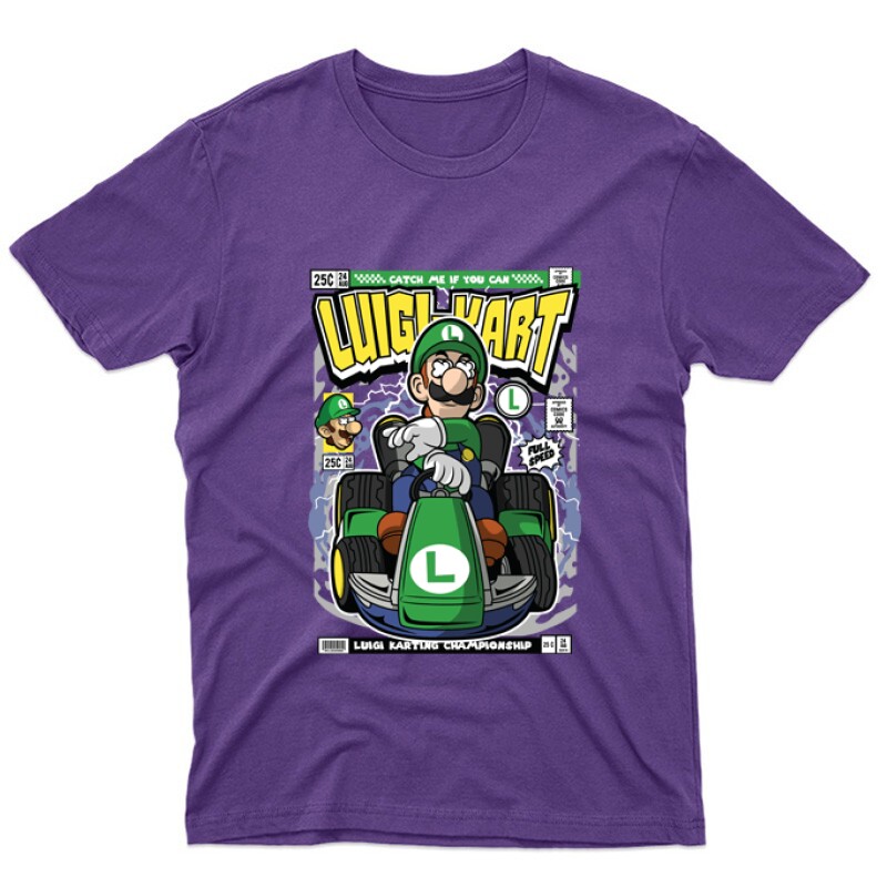 Luigi Karting Unisex Póló