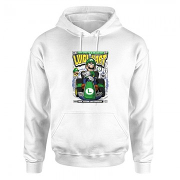 Luigi Karting Unisex Kapucnis Pulcsi