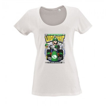 Luigi Karting Női O Nyakú Póló